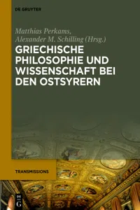 Griechische Philosophie und Wissenschaft bei den Ostsyrern_cover