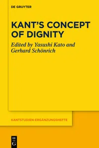 Kant's Concept of Dignity_cover