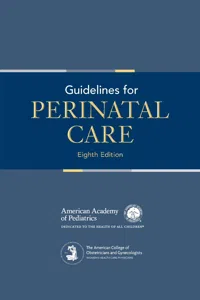 Guidelines for Perinatal Care_cover