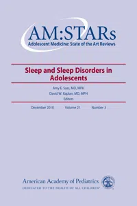 AM:STARs Sleep and Sleep Disorders in Adolescents_cover