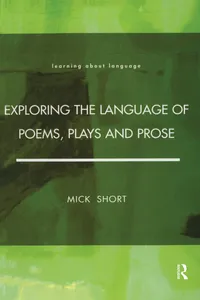 Exploring the Language of Poems, Plays and Prose_cover