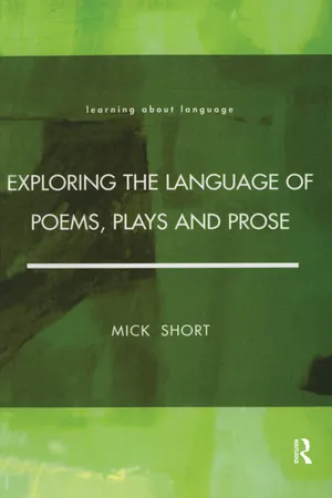 Exploring the Language of Poems, Plays and Prose