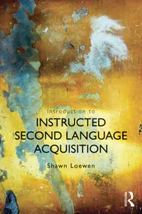 Introduction to Instructed Second Language Acquisition_cover