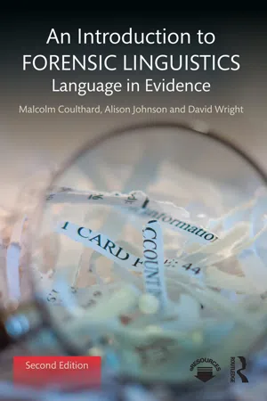 An Introduction to Forensic Linguistics