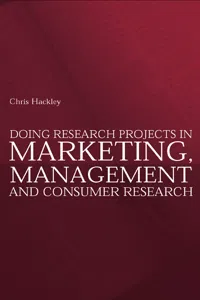 Doing Research Projects in Marketing, Management and Consumer Research_cover