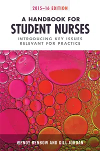 A Handbook for Student Nurses, 2015–16 edition_cover