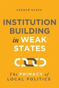 Institution Building in Weak States_cover