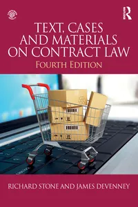 Text, Cases and Materials on Contract Law_cover