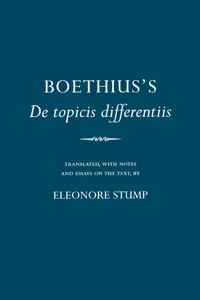 Boethius's "De topicis differentiis"_cover