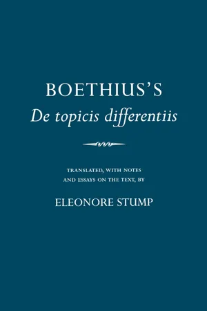 Boethius's "De topicis differentiis"