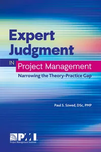 Expert Judgment in Project Management_cover