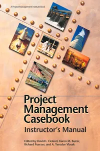 Project Management Casebook: Instructor's Manual_cover
