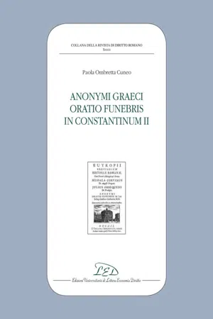 Anonymi graeci oratio funebris in Constantinum II