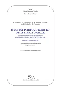 Studi sul portfolio europeo delle lingue digitale_cover