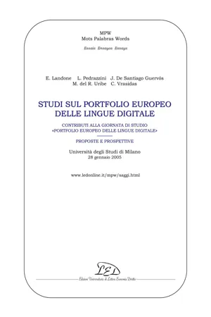 Studi sul portfolio europeo delle lingue digitale