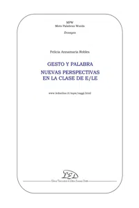 Gesto y palabra. Nuevas perspectivas en la clase de E/LE_cover