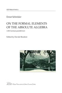 On the Formal Elements of the Absolute Algebra_cover