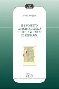 Il progetto autobiografico delle Familiares di Petrarca_cover
