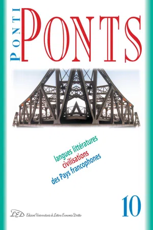 Ponti/Ponts. Langues Littératures Civilisations des Pays Francophones - 10/2010 Hantises