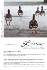 Relations. Beyond Anthropocentrism. Vol. 5, No. 2. Food: shared life: Part II_cover