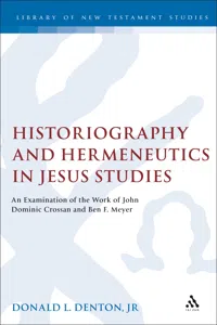 Historiography and Hermeneutics in Jesus Studies_cover