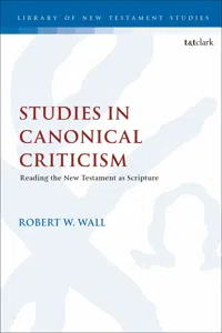 Studies in Canonical Criticism_cover