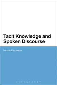 Tacit Knowledge and Spoken Discourse_cover
