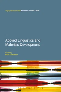 Applied Linguistics and Materials Development_cover