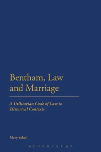 Bentham, Law and Marriage_cover