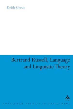 Bertrand Russell, Language and Linguistic Theory