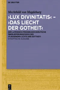 'Lux divinitatis' – 'Das liecht der gotheit'_cover