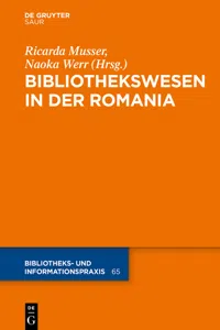 Das Bibliothekswesen in der Romania_cover