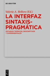 La Interfaz Sintaxis-Pragmática_cover