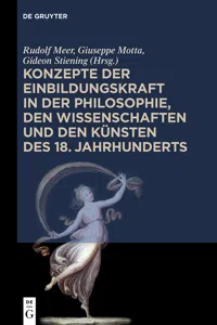 Konzepte der Einbildungskraft in der Philosophie, den Wissenschaften und den Künsten des 18. Jahrhunderts_cover