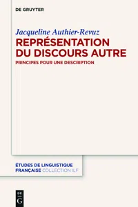 La Représentation du Discours Autre_cover