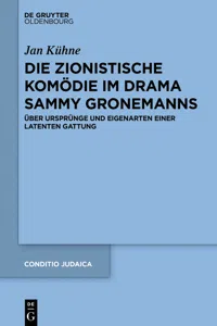 Die zionistische Komödie im Drama Sammy Gronemanns_cover