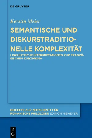 Semantische und diskurstraditionelle Komplexität