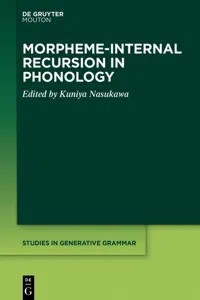 Morpheme-internal Recursion in Phonology_cover