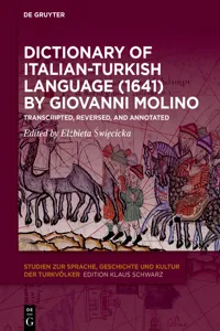 Dictionary of Italian-Turkish Language by Giovanni Molino_cover