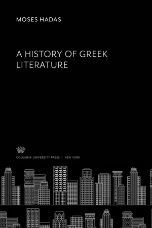 A History of Greek Literature