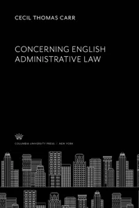 Concerning English Administrative Law_cover