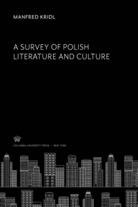 A Survey of Polish Literature and Culture_cover