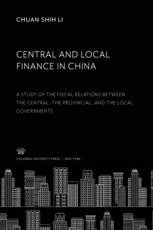 Central and Local Finance in China