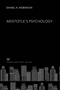 Aristotle'S Psychology_cover