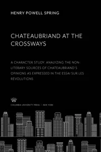 Chateaubriand at the Crossways_cover