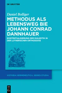 Methodus als Lebensweg bei Johann Conrad Dannhauer_cover