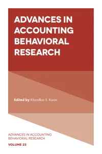 Advances in Accounting Behavioral Research_cover