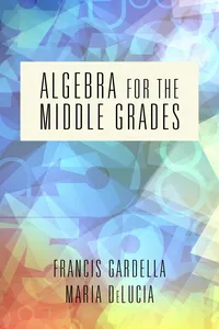 Algebra for the Middle Grades_cover