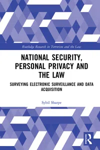 National Security, Personal Privacy and the Law_cover