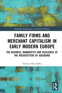 Family Firms and Merchant Capitalism in Early Modern Europe_cover